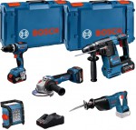 Bosch Professional 18V Profi-Set (GSB + GWS + GBH + GSA + GLI + 35,0 Ah + GAL) – 0615A5007S