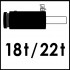 Vigor V7154-4 sada pro vytla�ov�n� brzdov�ch kotou��, 21-d�ln�