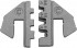 VIGOR V2499N sada p�kov�ch krimpovac�ch kle�t� s v�m�nn�mi vlo�kami, 6-d�ln�