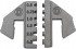 VIGOR V2499N sada p�kov�ch krimpovac�ch kle�t� s v�m�nn�mi vlo�kami, 6-d�ln�