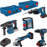 Bosch 18V Profi-Set 5-ti dln GSB+GWS+GBH+GSA+GLI, 0615990M2X