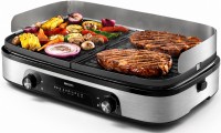 Philips 5000 Series HD6222/95 stoln� elektrick� gril s oboustrann�mi deskami a dv�ma topn�mi z�nami