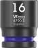 Wera 005451 nstrn hlavice 3/8“ estihran 10 - 24 mm Impaktor 1, Typ 9607 na lit, sada 10 dl