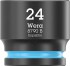 Wera 005451 nstrn hlavice 3/8“ estihran 10 - 24 mm Impaktor 1, Typ 9607 na lit, sada 10 dl