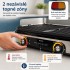 Philips 5000 Series HD6222/95 stoln� elektrick� gril s oboustrann�mi deskami a dv�ma topn�mi z�nami