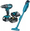 Makita DLX2422 aku sada 18V (DHP482 + DCL181F) + 2x 3,0 Ah