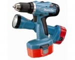 6391DWALE aku vrtac roubovk 18 V, 2x2,0 Ah + lampa Makita