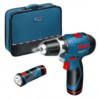 GSR 10,8 V-Li-2 aku �roubov�k + GLI 10,8 V-LI + 2 aku Bosch 
