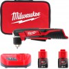 Milwaukee C12 RAD-202B aku pravo�hl� vrta�ka, 2� 2,0 Ah + ta�ka, 4933441215