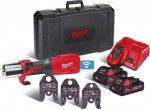 Milwaukee M18 ONEBLHPT-302C V-SET aku hydraulick lis 2x  2x 18V/3.0Ah, 3x elist V 15/22/28mm + kufr 4933478308