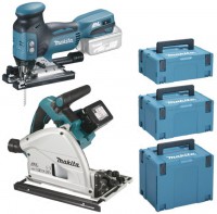 Makita DLX2244PX1 aku sada DSP600Z & DJV181Z + 2x 5,0 Ah MAKPAC