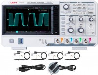 UNI-T UPO1204 digit�ln� fosforov� osciloskop, 200 MHz, 4 kan�ly, 2 GSa/s