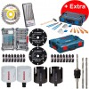 Bosch elektriksk set - drovka, diamantov kotou, bity, vrtky + Gedore nad L-Boxx