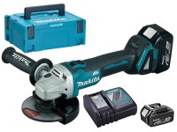 Makita DGA504RTJ aku hlov bruska 2x 18V  5,0 Ah, 125 mm v systaineru