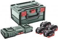 685143000 Metabo zkladn sada 4x LiHD 10 Ah + ASC 145 DUO + Metabox