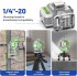 Huepar ZK04CG kov liniov laser 4D se stativovm drkem a zdvihac zkladnou + kufr
